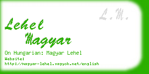 lehel magyar business card